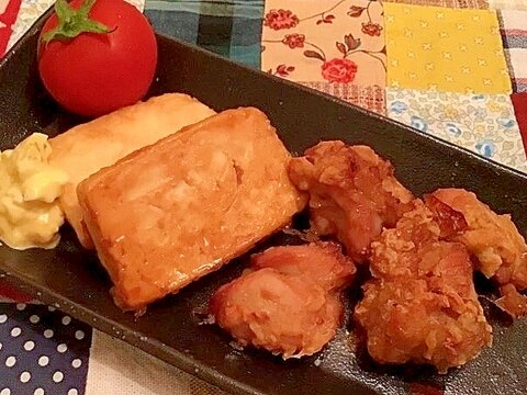 【レンジでノンフライ】お好み焼き粉で鶏のから揚げ